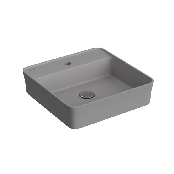 Раковина накладная Berges Ego SL 45х45 см матовая серая (182064) Раковина накладная Berges Ego SL 45х45 см матовая серая (182064)