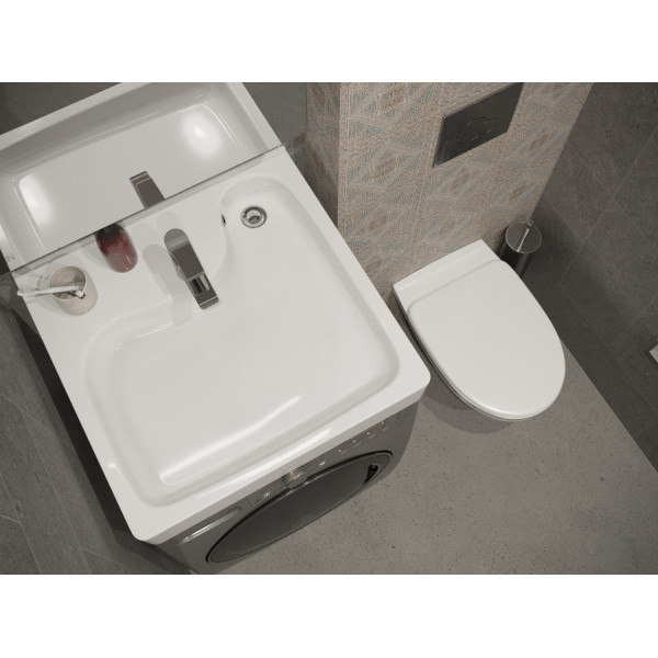 Раковина над стиральной машиной Santek Клио 600x580x140 белая (1WH501779)