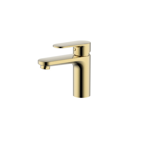 Смеситель для раковины Aquatek Ника золото шлифованное (AQ1810BG)