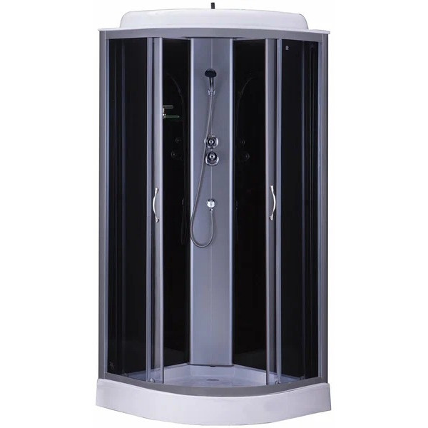 Душевая кабина Loranto Sunway 100x100 стекло прозрачное, профиль хром (CS-6611 G, 100*100*215)
