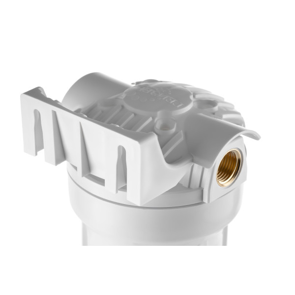 Фильтр колбовый Гейзер 1/2" 10SL с латунными вставками (белый, для холодной воды) (50544)