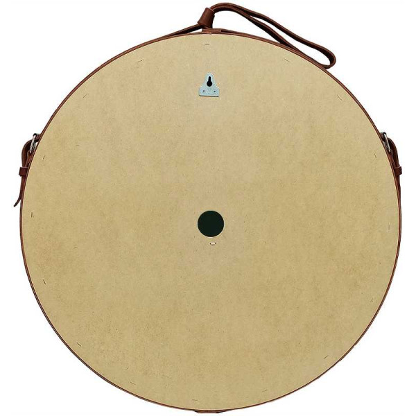 Зеркало с подсветкой Континент Millenium Brown Led D 800 на ремне из натуральной кожи коричневого цвета (ЗЛП1378)