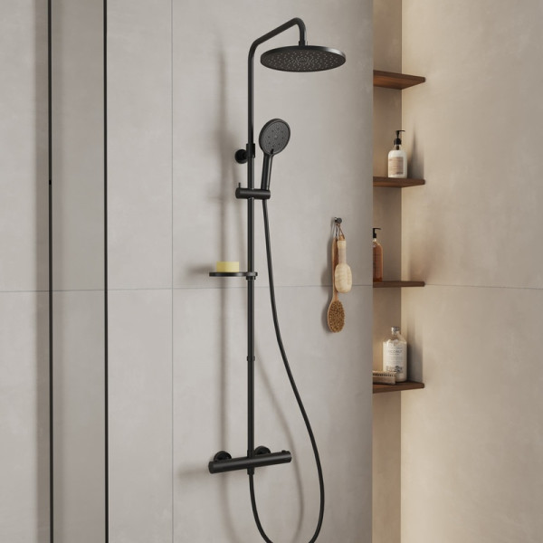 Удлинитель душевой штанги Milardo Ideal Spa 25x25x30 черный (ILS30BRM38)