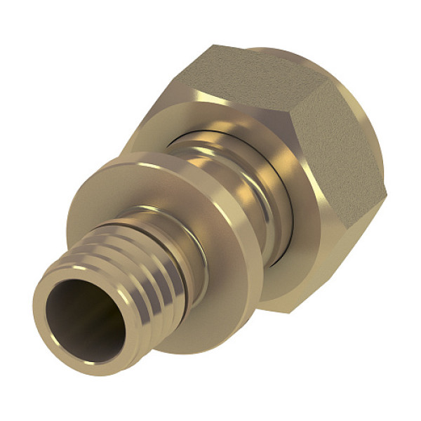 Соединение прямое с накидной гайкой TECEflex 20х1/2" ВР (латунь) (767575) Соединение прямое с накидной гайкой TECEflex 20х1/2" ВР (латунь) (767575)