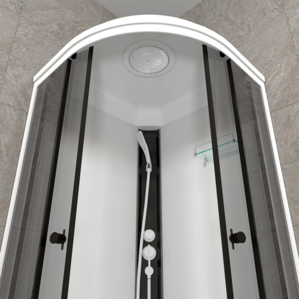 Душевая кабинаTriton Грэй 90x90 стекло тонированное, профиль черный (DK380) Душевая кабинаTriton Грэй 90x90 стекло тонированное, профиль черный (DK380)