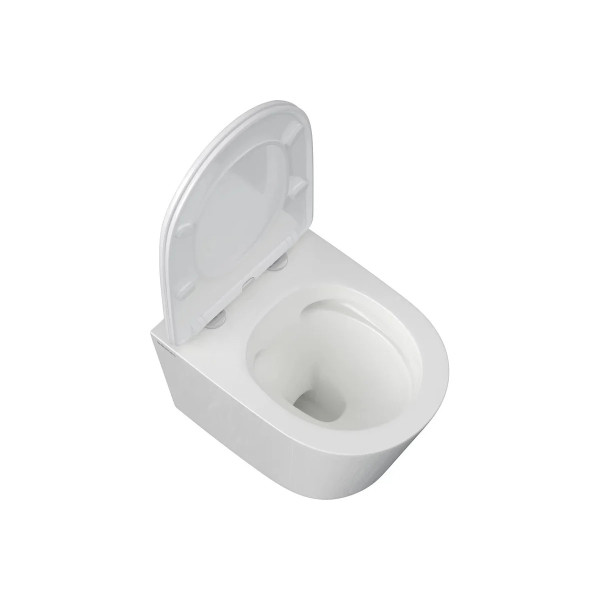 Комплект инсталляция с унитазом Berges Novum кнопка L2 матовый хром, унитаз Vita Rimless 49 см, сиденье с soft-close (043374)