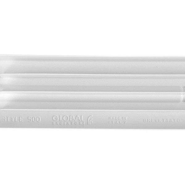 Радиатор биметаллический Stout Style 500 (4 секции) боковое подключение (белый RAL 9010) (SRB-0110-050004)