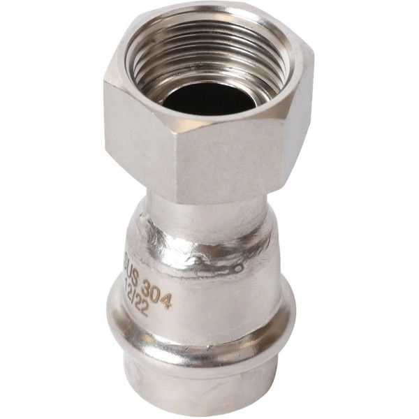 Переход 18х1/2"B с накидной гайкой Rommer из нержавеющей стали (пресс) (RSS-0026-001812) Переход 18х1/2"B с накидной гайкой Rommer из нержавеющей стали (пресс) (RSS-0026-001812)