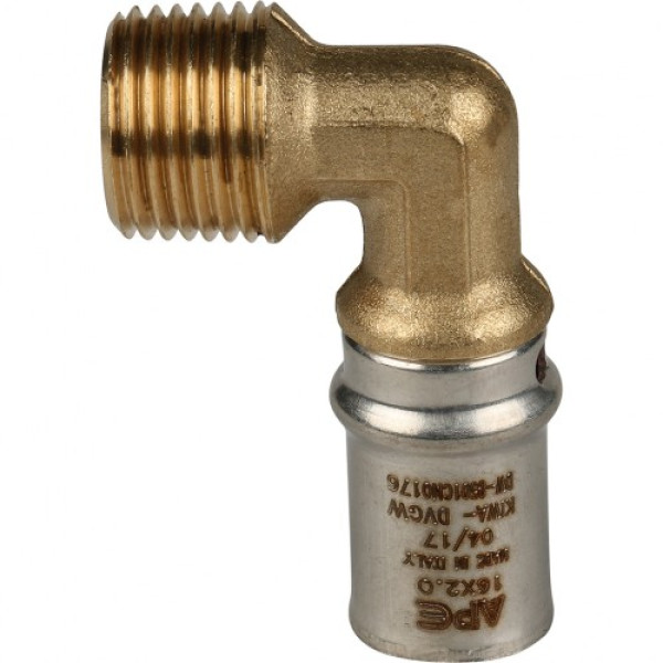 Соединение угловое 16*1/2"Н Stout (пресс) SFP-0011-001216 Соединение угловое 16*1/2"Н Stout (пресс) SFP-0011-001216