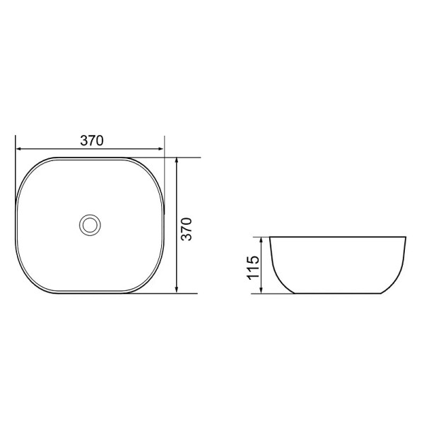 Раковина накладная Azario 37x37x11,5 белый мрамор (AZ-2184+M84,5) Раковина накладная Azario 37x37x11,5 белый мрамор (AZ-2184+M84,5)