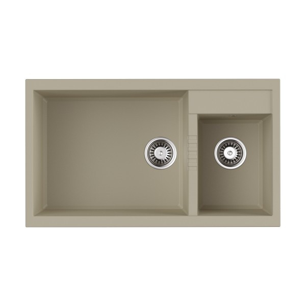 Мойка для кухни врезная Omoikiri Tedori 86-2-LB-BE 860х500 эверест (4993933) Мойка для кухни врезная Omoikiri Tedori 86-2-LB-BE 860х500 эверест (4993933)