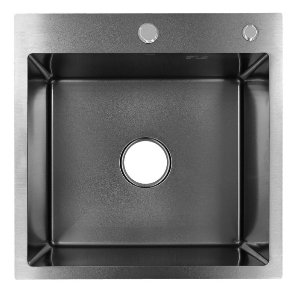 Мойка для кухни врезная Azario Sabrina 50x50x20 нержавеющая сталь оружейная сталь сифон хром Мойка для кухни врезная Azario Sabrina 50x50x20 нержавеющая сталь оружейная сталь сифон хром