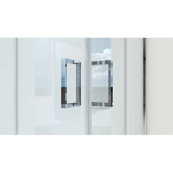 Душевой уголок BandHours Toledo 90 90х90 поддон в комплекте, стекло прозрачное, профиль хром