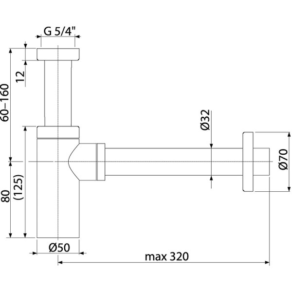 Сифон для раковины Alcaplast DN32 Design круглый бронза антик (A400ANTIC) Сифон для раковины Alcaplast DN32 Design круглый бронза антик (A400ANTIC)