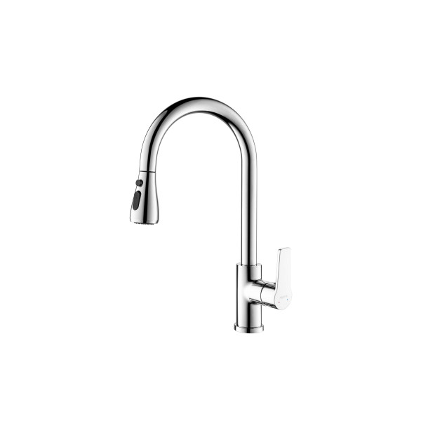 Смеситель для кухни Aquatek Лугано с вытяжным изливом хром (AQ1784CR) Смеситель для кухни Aquatek Лугано с вытяжным изливом хром (AQ1784CR)