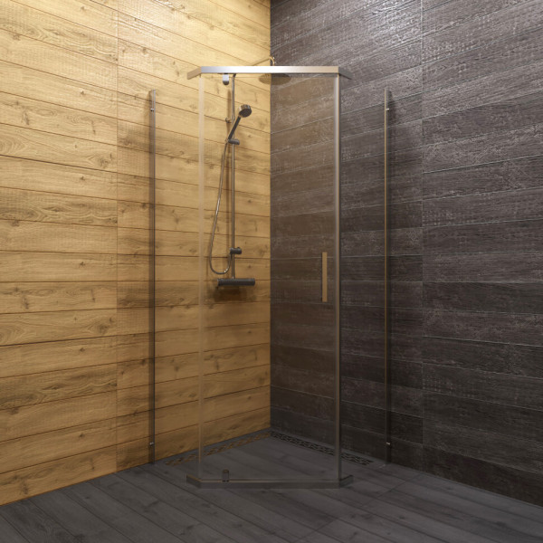 Душевой уголок Triton Дека 100x100 стекло прозрачное, профиль хром (DK317) Душевой уголок Triton Дека 100x100 стекло прозрачное, профиль хром (DK317)