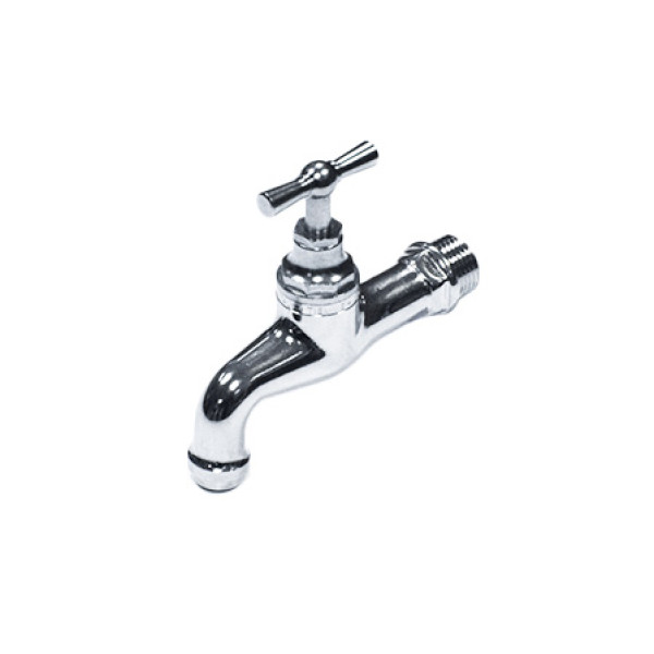 Кран вентильный сливной без штуцера Tiemme 1/2" (хром, тяжелая серия) (2580043) Кран вентильный сливной без штуцера Tiemme 1/2" (хром, тяжелая серия) (2580043)