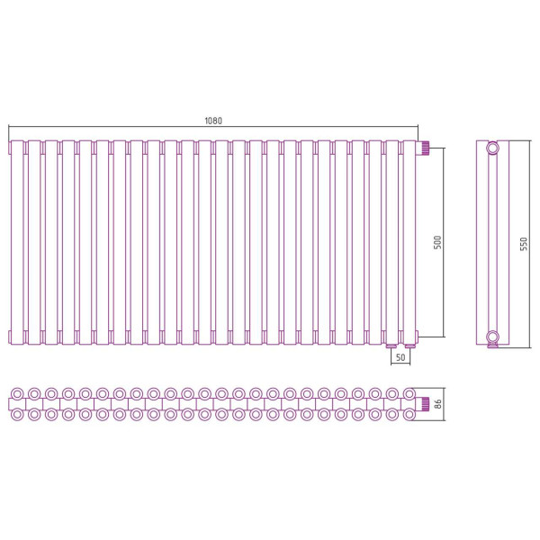 Дизайн-радиатор Сунержа Эстет-00 EU50 500*1080 24 секции хром (00-0322-5024) Дизайн-радиатор Сунержа Эстет-00 EU50 500*1080 24 секции хром (00-0322-5024)