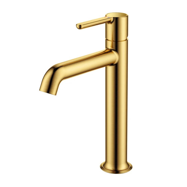 Смеситель для раковины Cezares Eco брашированное золото (ECO-LC-BORO-W0)