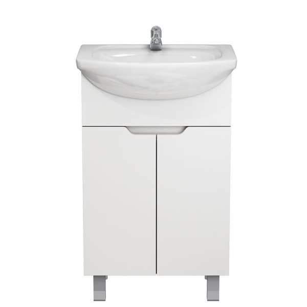 Тумба напольная Melodia Гамма 50 (Уют 50) ЛДСП белая (в разборе) (MFR14757WT)