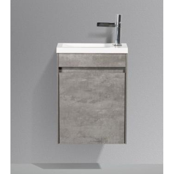 Тумба подвесная с дверкой BelBagno Pietra Mini 46-R Stucco Cemento (PIETRA MINI-460-1A-SO-SCM-R)