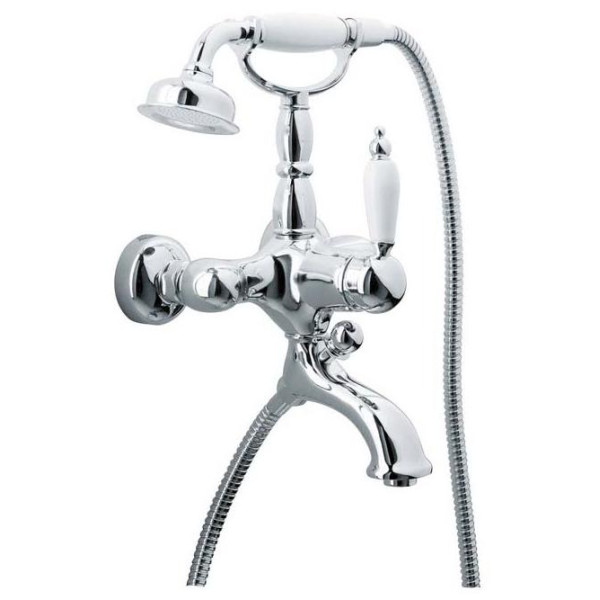 Смеситель для ванны и душа Boheme с душевым гарнитуром хром (263) Смеситель для ванны и душа Boheme с душевым гарнитуром хром (263)