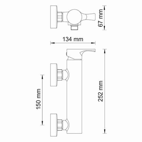 Смеситель для душа WasserKRAFT Berkel (4802)