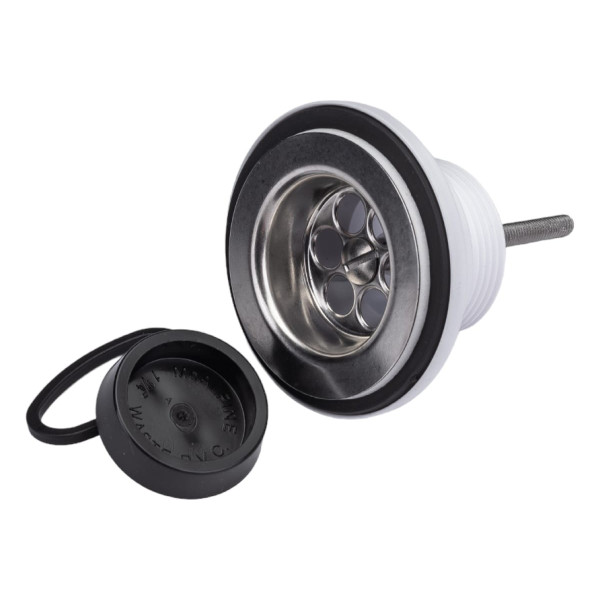 Выпуск для раковины McAlpine 60 мм нержавеющая решетка, с пробкой, выход 1 1/4" (MRWW1) Выпуск для раковины McAlpine 60 мм нержавеющая решетка, с пробкой, выход 1 1/4" (MRWW1)