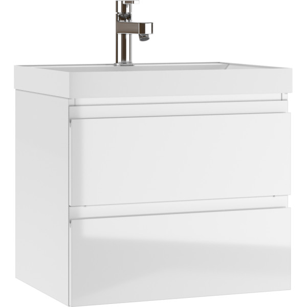 Тумба подвесная под умывальник Classica 60 Graffo белый глянец В2 Домино (DGr2114T) Тумба подвесная под умывальник Classica 60 Graffo белый глянец В2 Домино (DGr2114T)