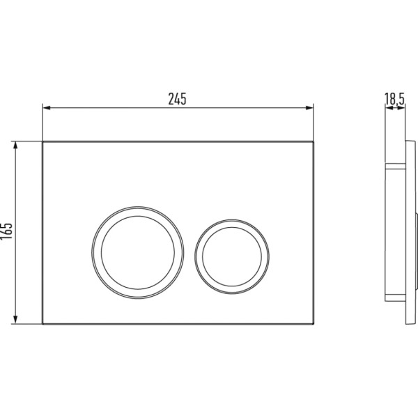 Клавиша смывная Jacob Delafon Out of col белый матовый (E38066-MWH) Клавиша смывная Jacob Delafon Out of col белый матовый (E38066-MWH)