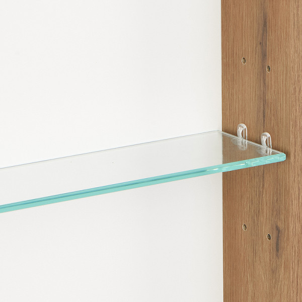 Шкаф зеркальный Aquaton Сканди 45 Белый/Дуб Рустикальный (1A252002SDZ90)