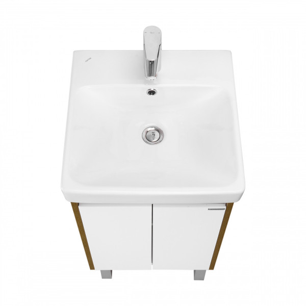 Тумба подвесная Aquaton Сканди 432x427x603 белый, дуб рустикальный (1.A278.7.01S.DZ9.0)