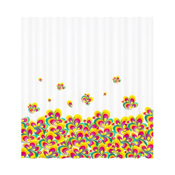 Шторка для ванн текстильная WasserKRAFT Leine 180x200 с рисунком (SC-50101)