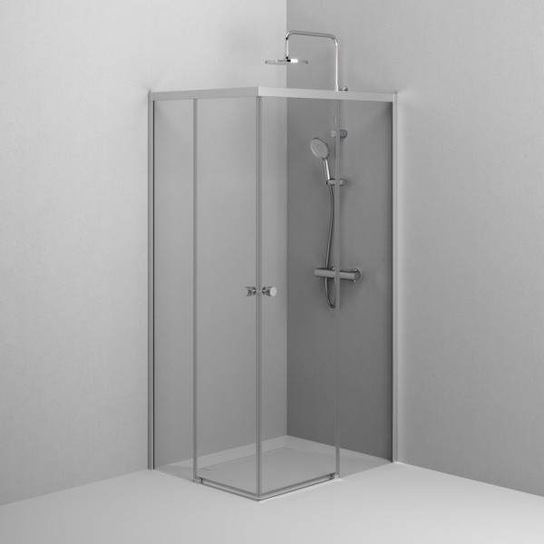 Душевой уголок AM.PM X-Joy 98x78x190 стекло прозрачное, профиль хром матовый (W94G-403-10080-MТ)