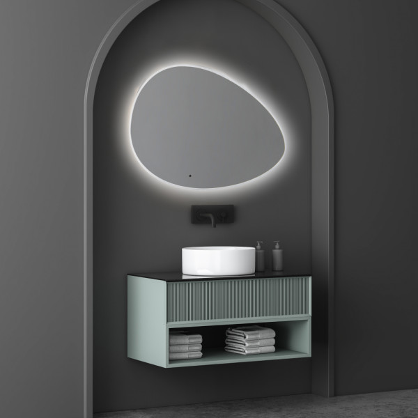 Зеркало Abber Kontur 60x92 с подсветкой, бесконтактный выключатель, диммер (AG6301SC-0.92) Зеркало Abber Kontur 60x92 с подсветкой, бесконтактный выключатель, диммер (AG6301SC-0.92)