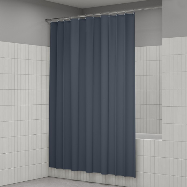 Шторка для ванн текстильная Iddis Base 180x200 серая (BS01P18i11)