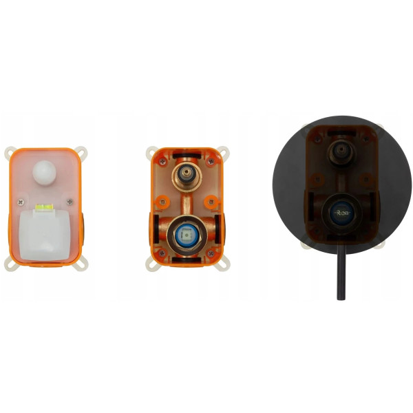 Душевая система для ванны с верхним душем Rea Lungo + Box Chrom (REA-P6612)