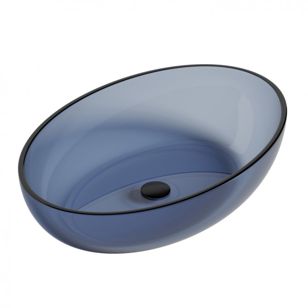 Раковина накладная Kristall 60x40x13 синий (AT2801Saphir)