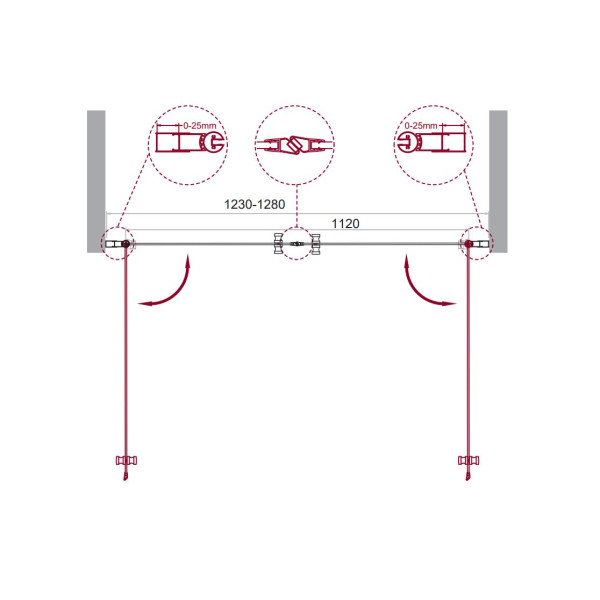 Душевая дверь BelBagno Etna 130х195 стекло прозрачное, профиль хром (ETNA-B-2-130-C-Cr) Душевая дверь BelBagno Etna 130х195 стекло прозрачное, профиль хром (ETNA-B-2-130-C-Cr)