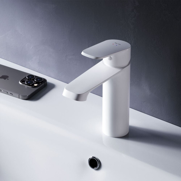 Смеситель для раковины AM.PM Func белый (F8F02133)