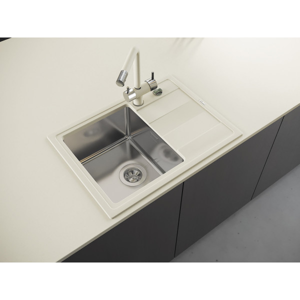 Мойка для кухни Florentina Комби 650 65х48 Fs, Жасмин (21.390.B0650.201) Мойка для кухни Florentina Комби 650 65х48 Fs, Жасмин (21.390.B0650.201)