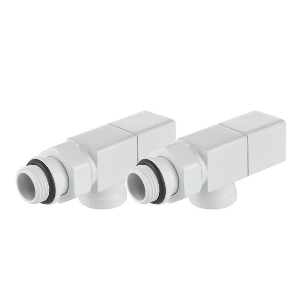 Комплект дизайн-вентилей Royal Thermo CUBE 1/2" осевой (белый) (RTE 56.0003) Комплект дизайн-вентилей Royal Thermo CUBE 1/2" осевой (белый) (RTE 56.0003)