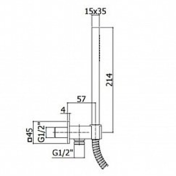 Душевой гарнитур Paffoni Premium черный (ZDUP095NO)