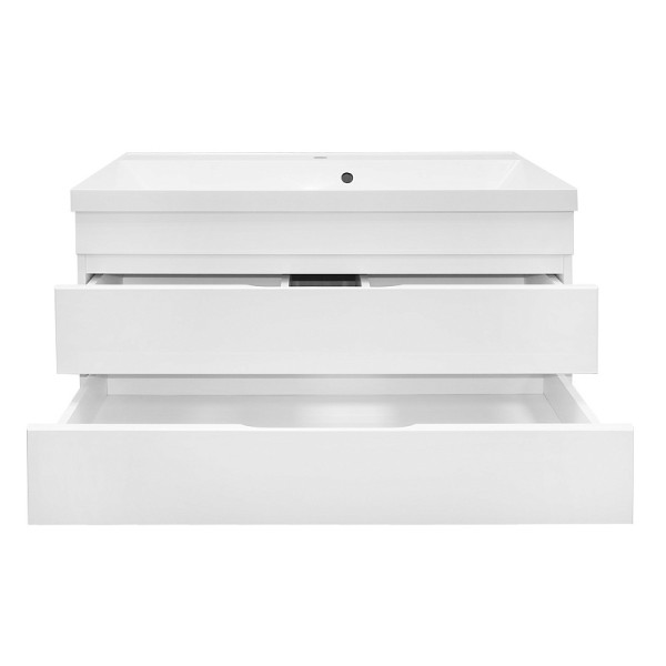 Тумба подвесная Azario с раковиной Эстима 100/2 с раковиной Астория 100 (CS00094585)