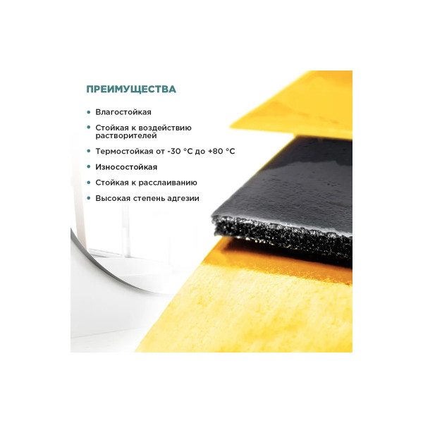 Лента клейкая двусторонняя на вспененной основе для крепления зеркал Aviora 12 мм х 10 м (черная) (302-062) Лента клейкая двусторонняя на вспененной основе для крепления зеркал Aviora 12 мм х 10 м (черная) (302-062)