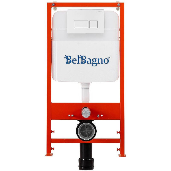 Инсталляция для унитаза с клавишей BelBagno белый (BB026/BB042BL)
