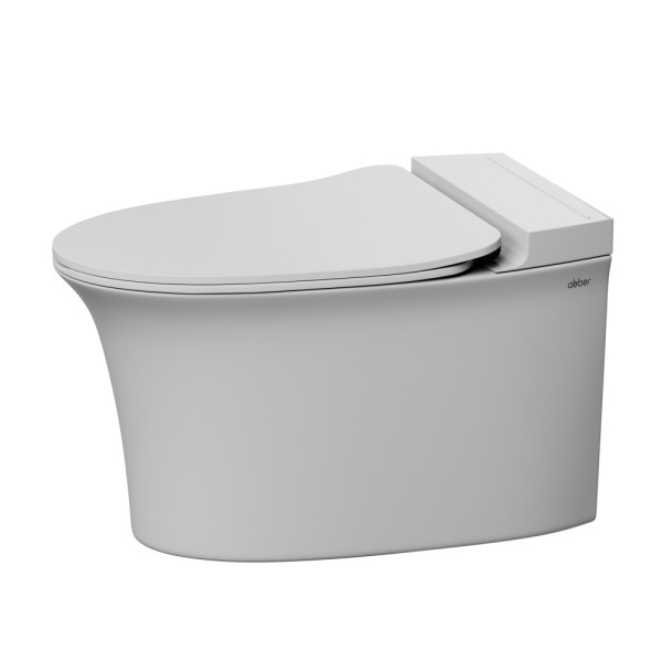 Унитаз подвсеной Abber Bequem с импульсным смывом белый (AC1124P) Унитаз подвсеной Abber Bequem с импульсным смывом белый (AC1124P)