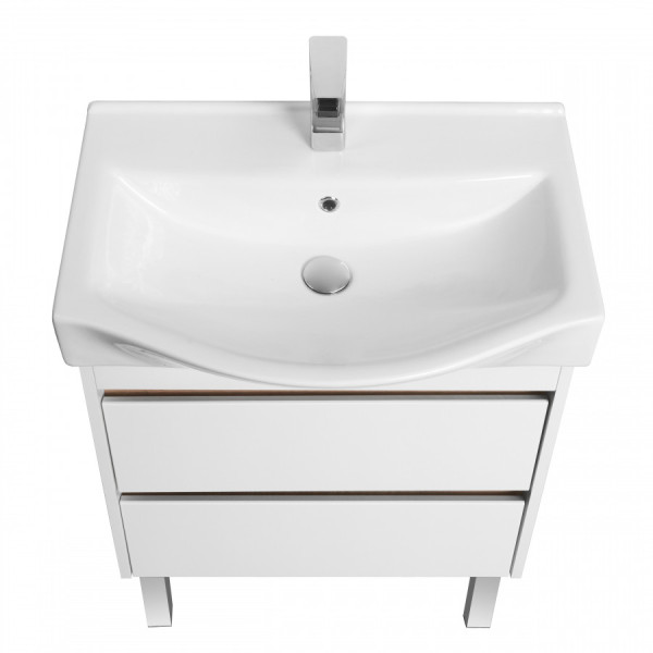 Тумба подвесная Aquaton Нортон 616x357x554 белый, дуб эндгрейн (1.A248.8.01N.T01.0)