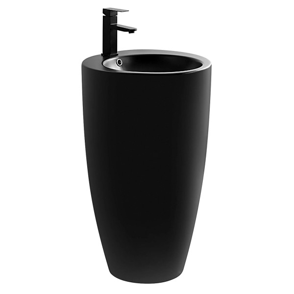 Раковина напольная Azario Comella 50x83x50 черная (AZ-311MB)