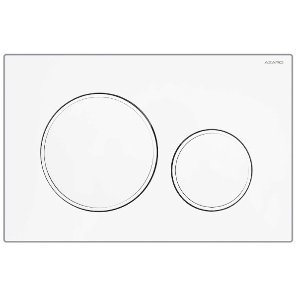 Клавиша смывная Azario глянцево-белая (круглая)